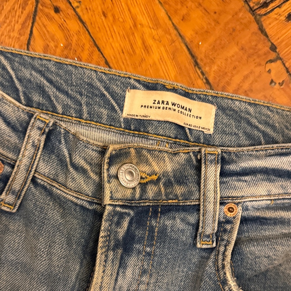Distressed Light Blue Jeans - Picture 2 of 5